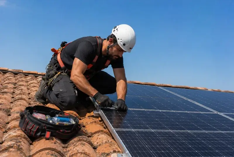 Maintenance et monitoring de panneaux solaires à Prouvy